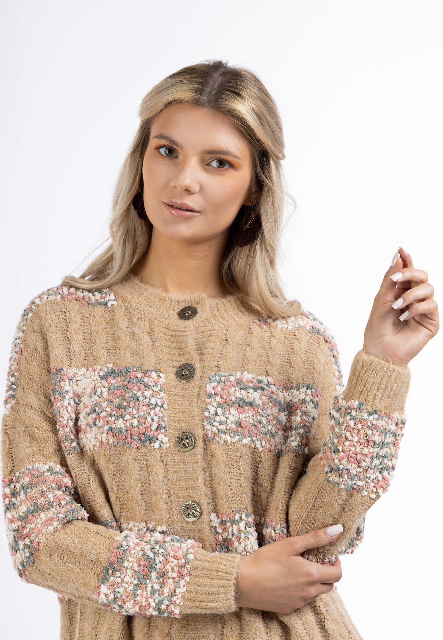 usha FESTIVAL Women's Cardigan With Button