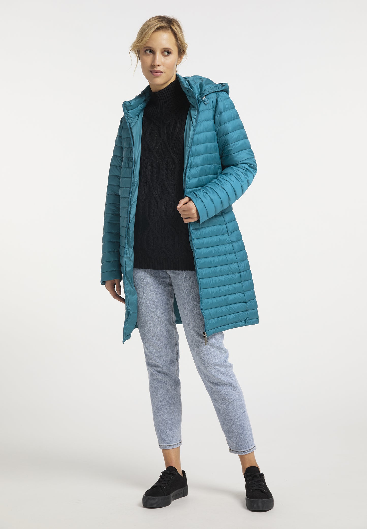 usha Women's Ght Quilted Coat
