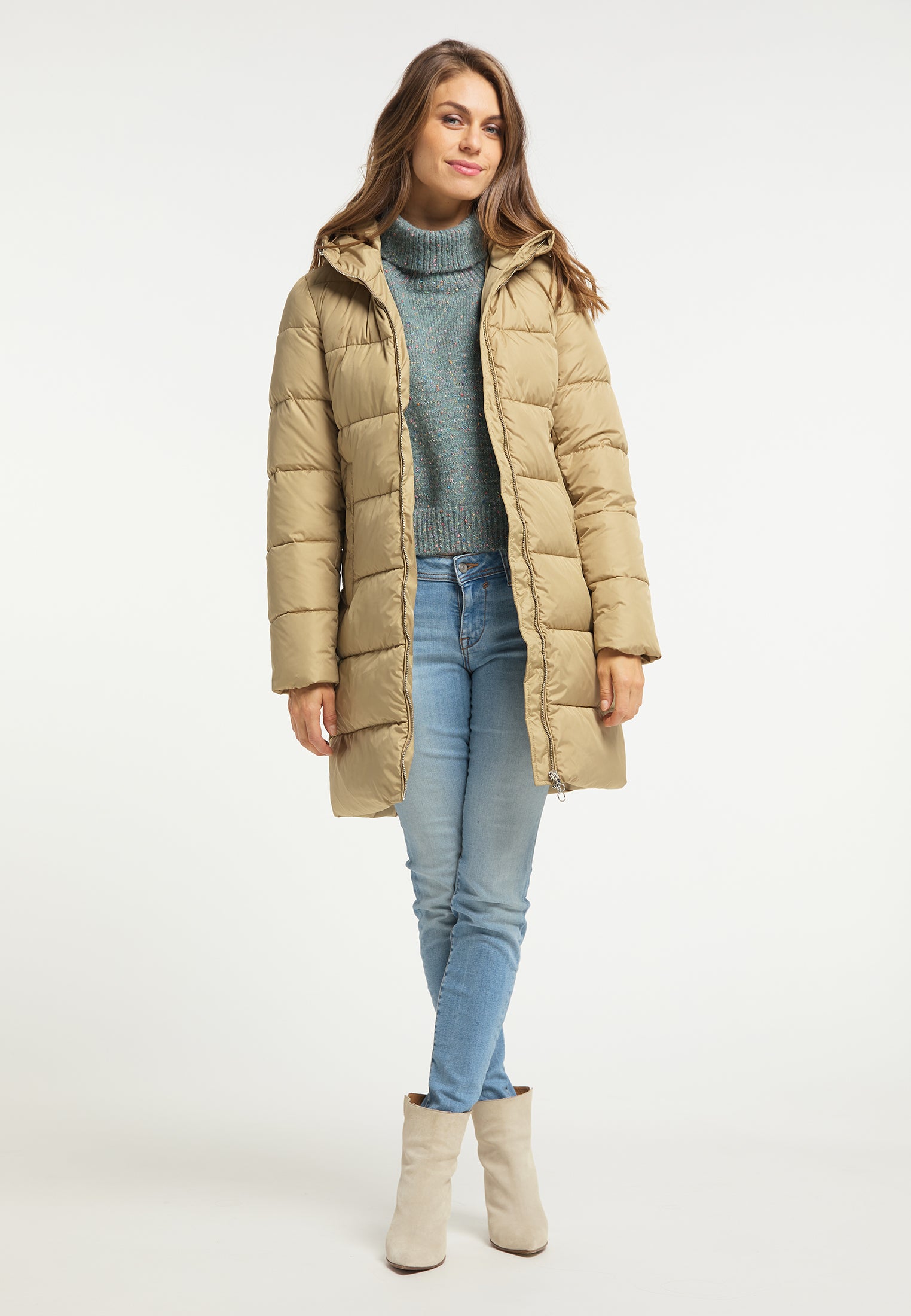 usha Women's Quilted Coat
