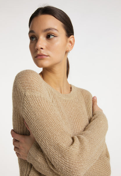 usha BLACK LABEL Women's Crew Neck Sweater