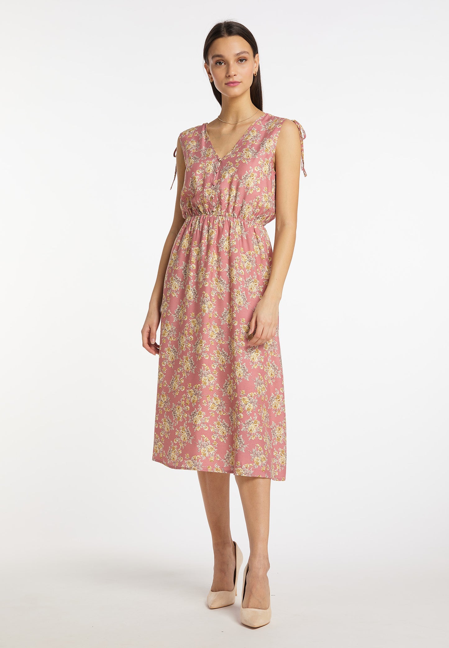 usha Women's Dress With Floral Print