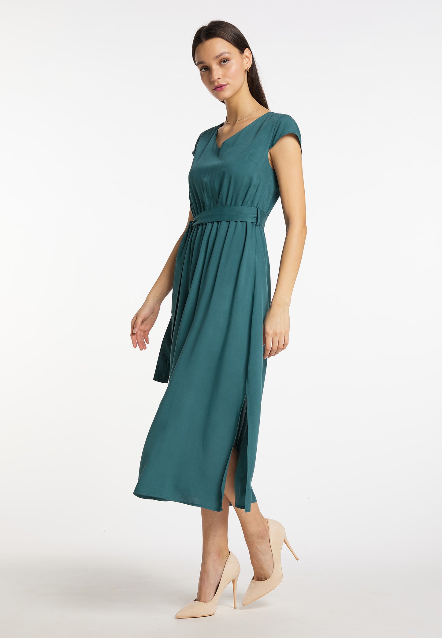 usha Damen Maxi Kleid