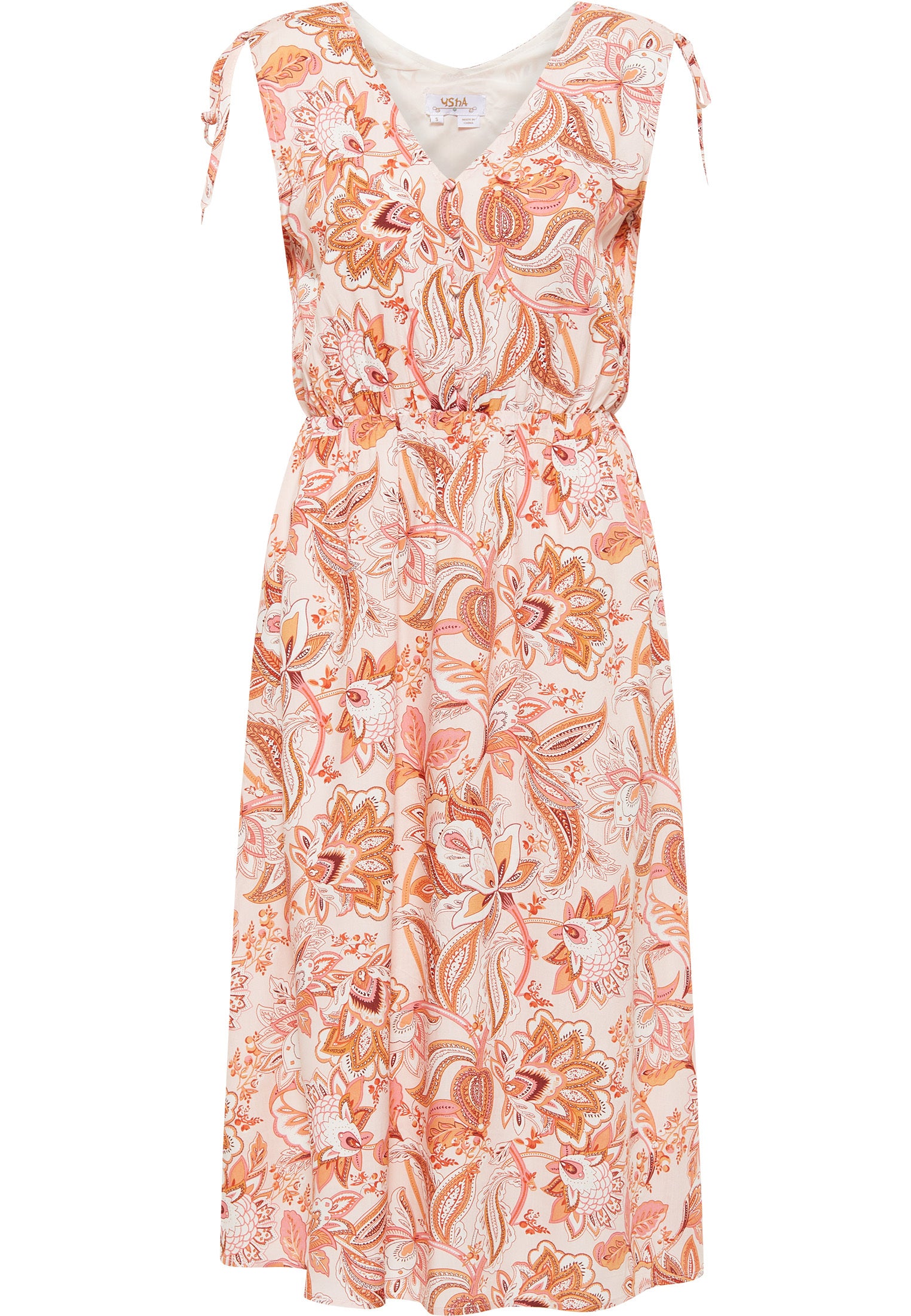 usha FESTIVAL Women's Kleid Mit Bl?Tenprint