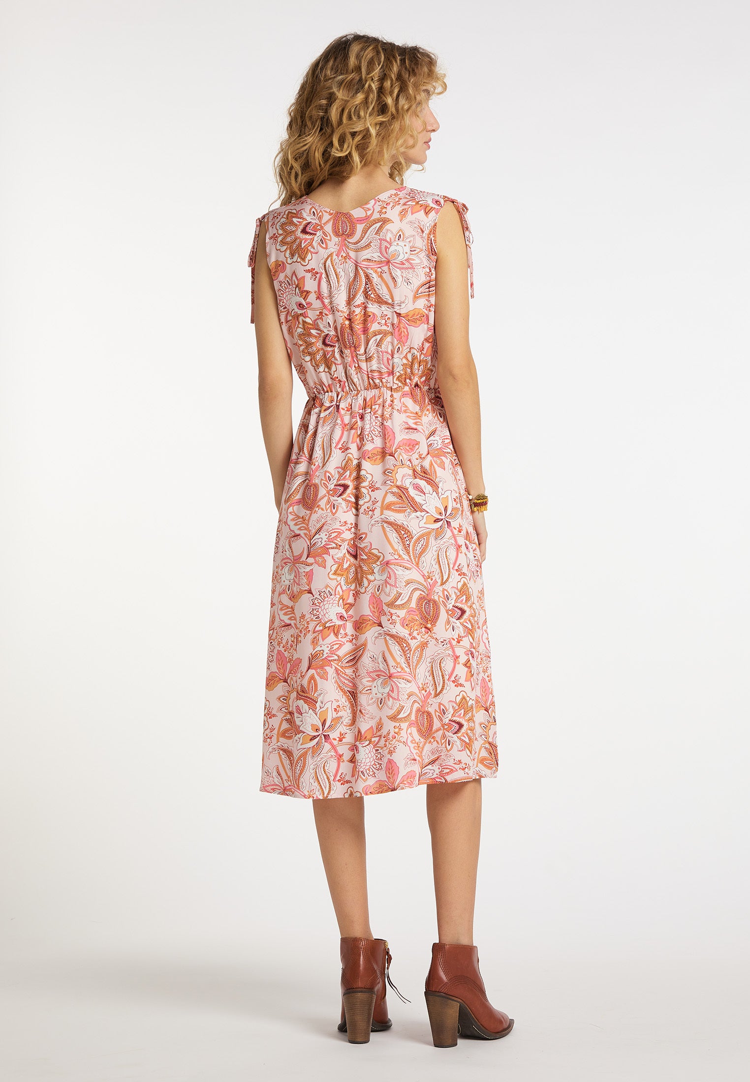 usha FESTIVAL Women's Kleid Mit Bl?Tenprint