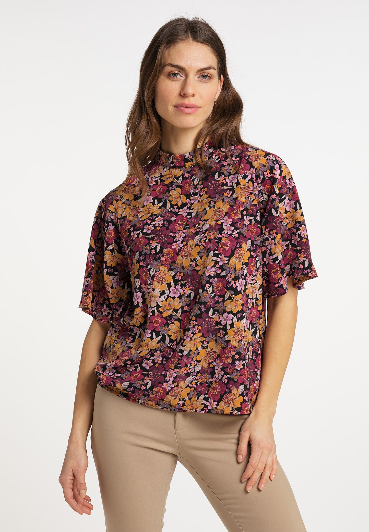 usha Women's Short Sleeve Blouse