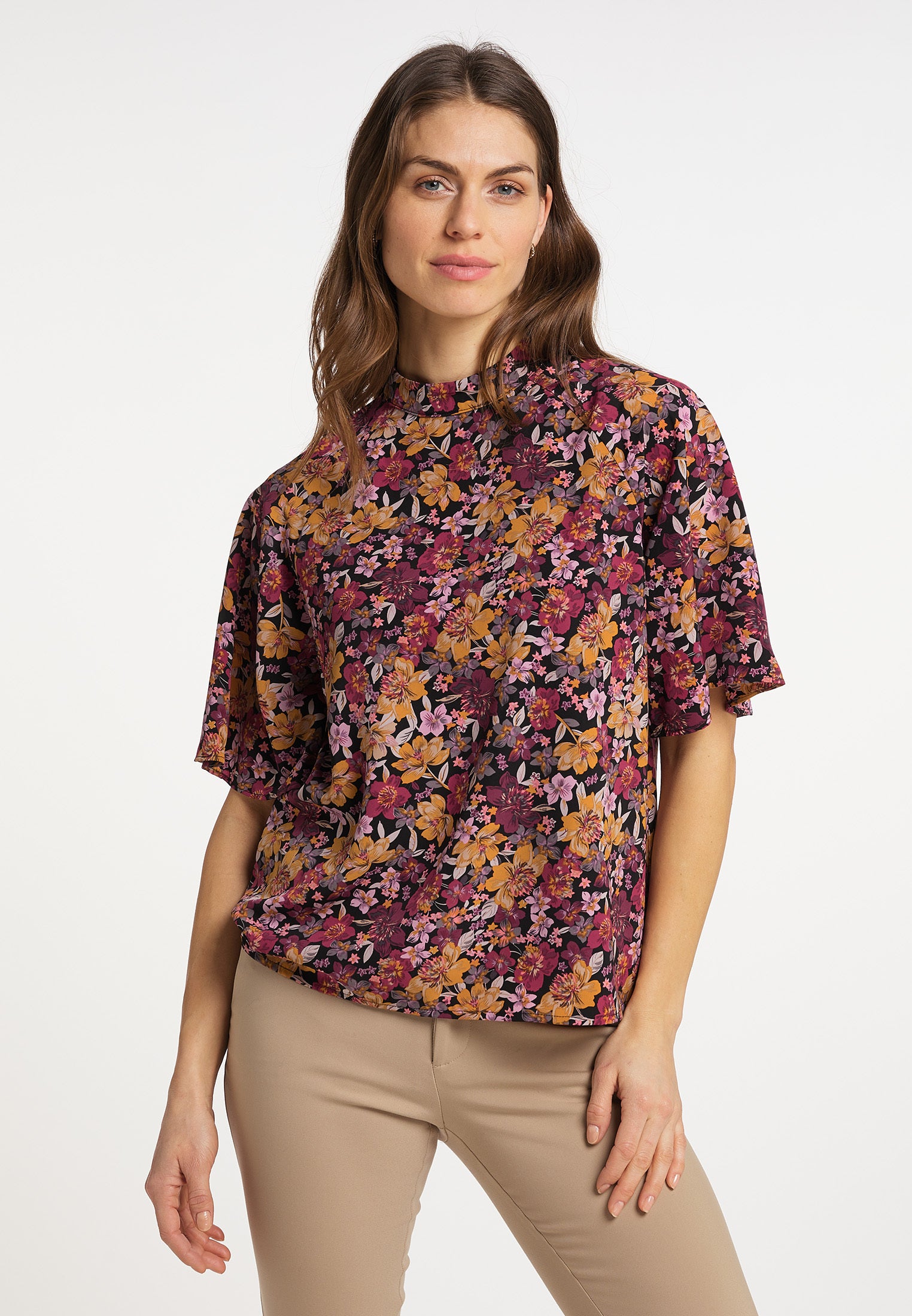 usha Women's Short Sleeve Blouse