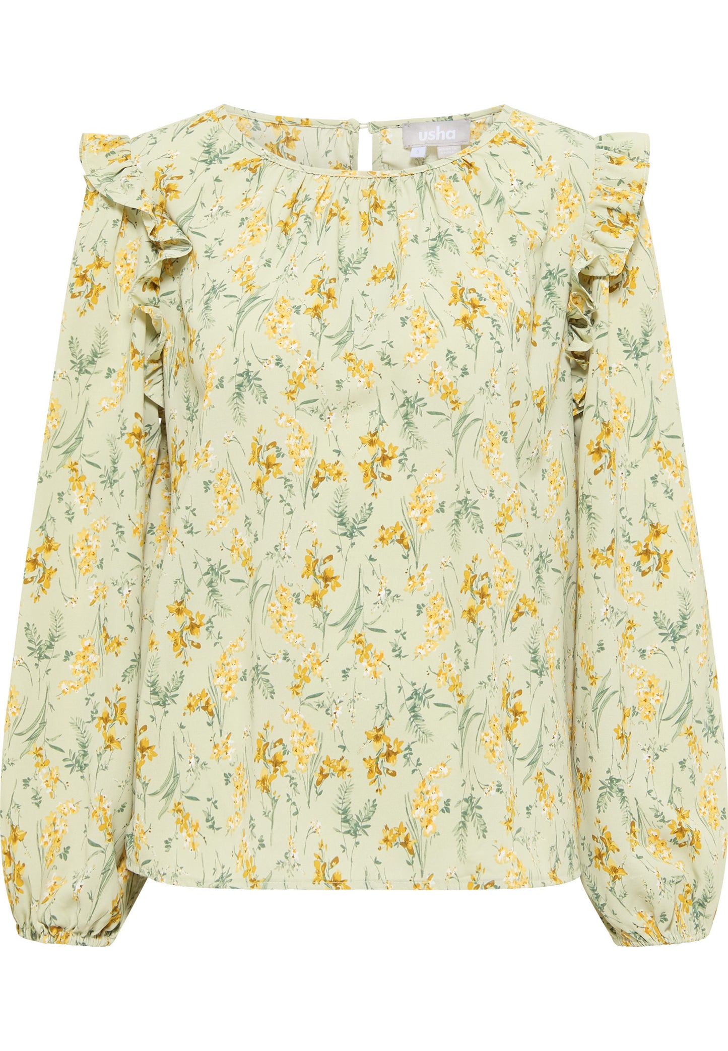 usha Women's Blouse With Floral Print