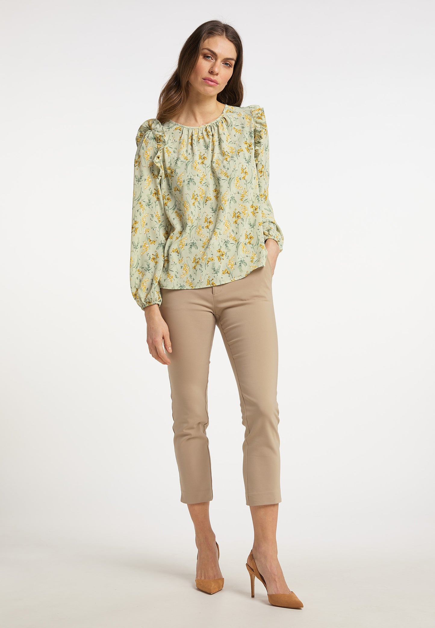 usha Women's Blouse With Floral Print