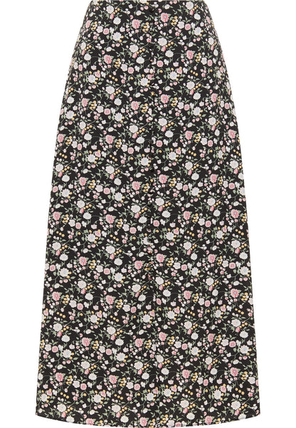 usha Women's Midi Skirt With Floral Print
