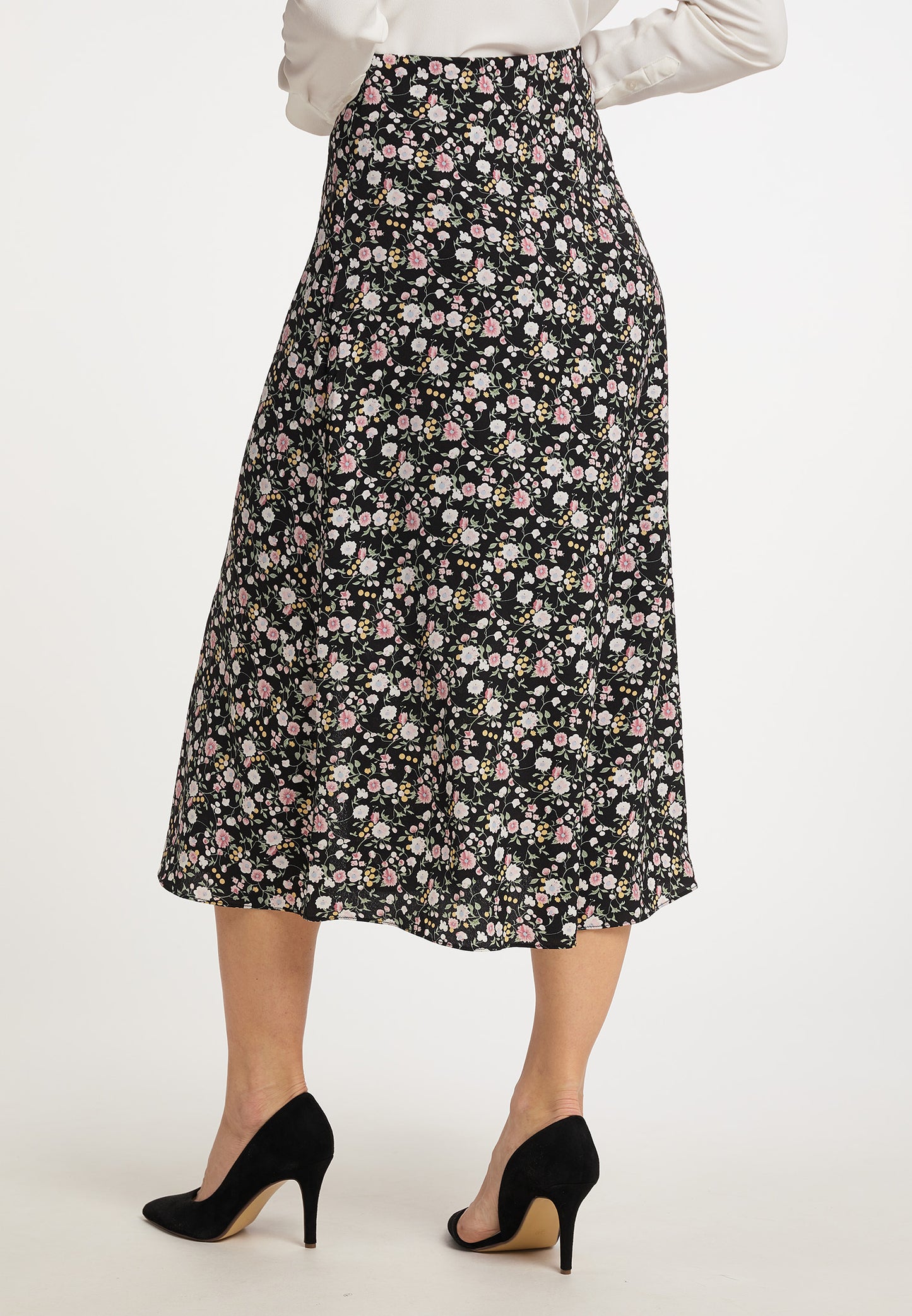 usha Women's Midi Skirt With Floral Print