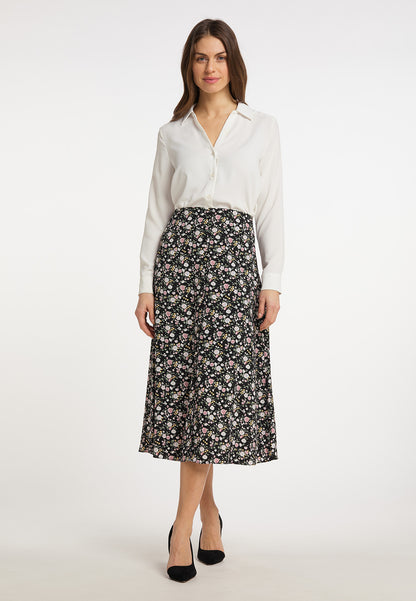 usha Women's Midi Skirt With Floral Print