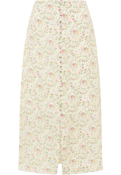 usha Women's Midi Skirt With Floral Print