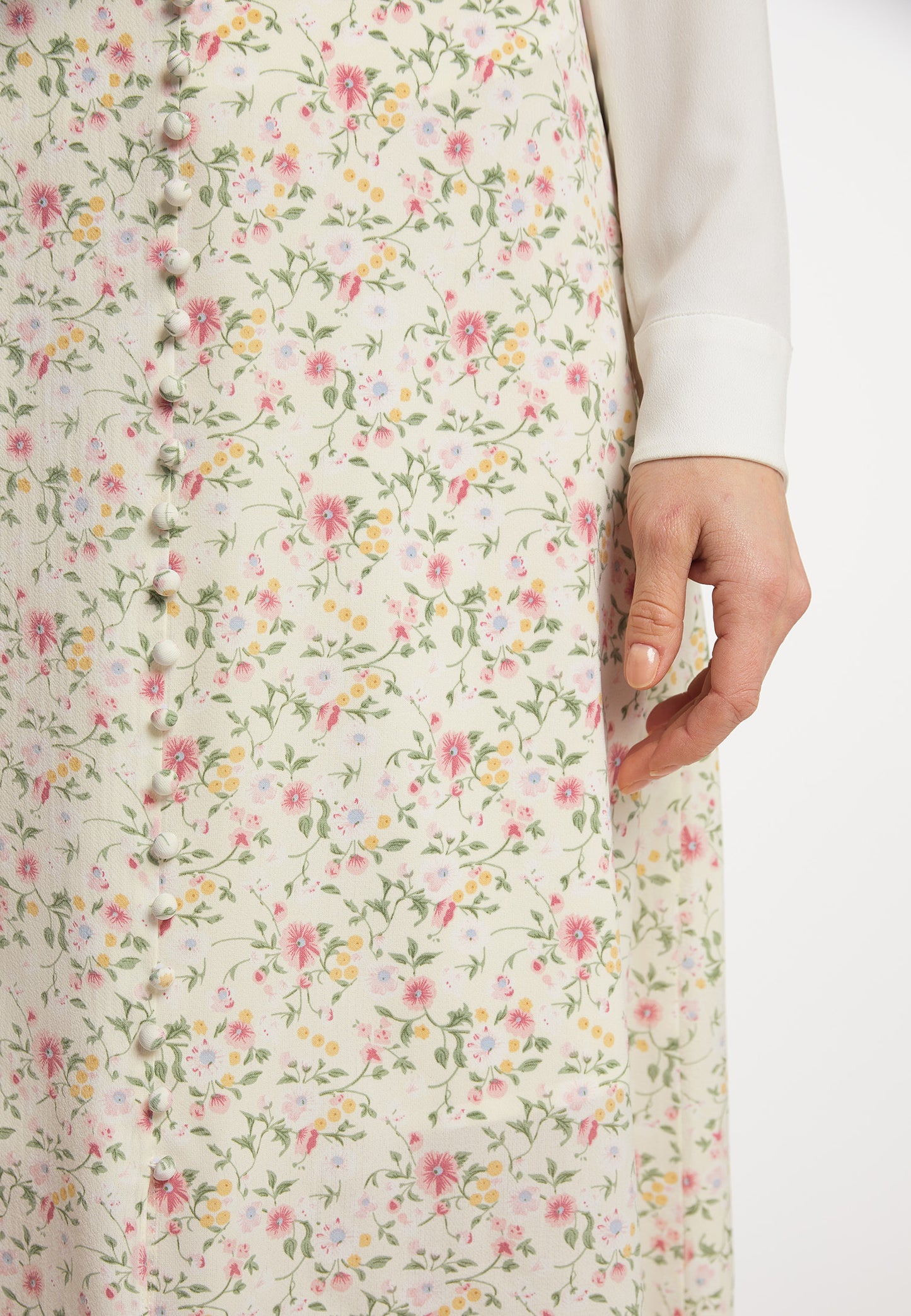 usha Women's Midi Skirt With Floral Print