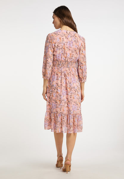 usha Women's Midi Dress With Floral Print