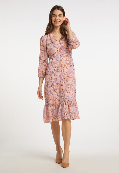 usha Women's Midi Dress With Floral Print