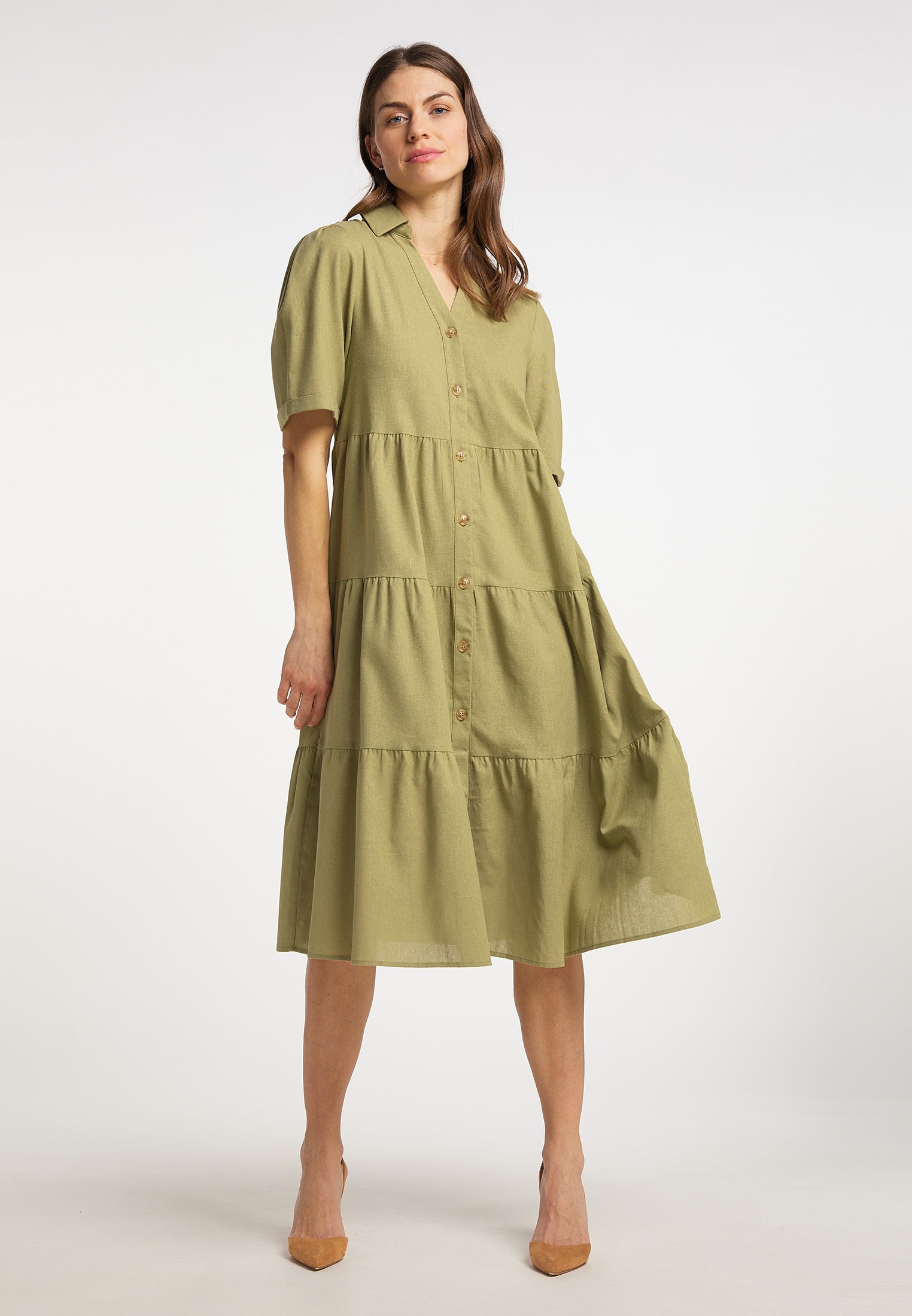 usha Women's Wide Midi Dress