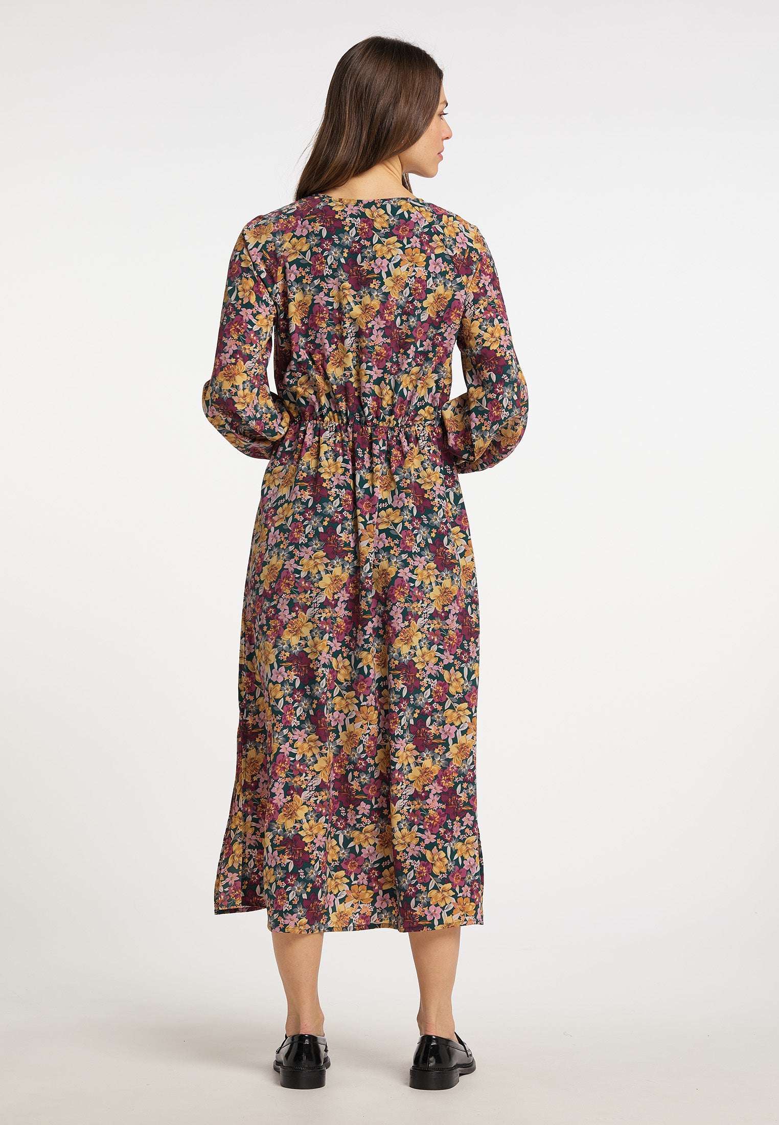 usha Women's Floral Print Maxi Dress