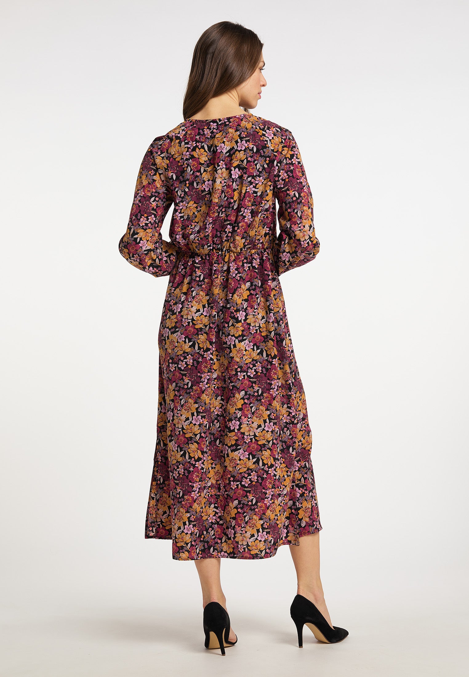 usha Women's Floral Print Maxi Dress