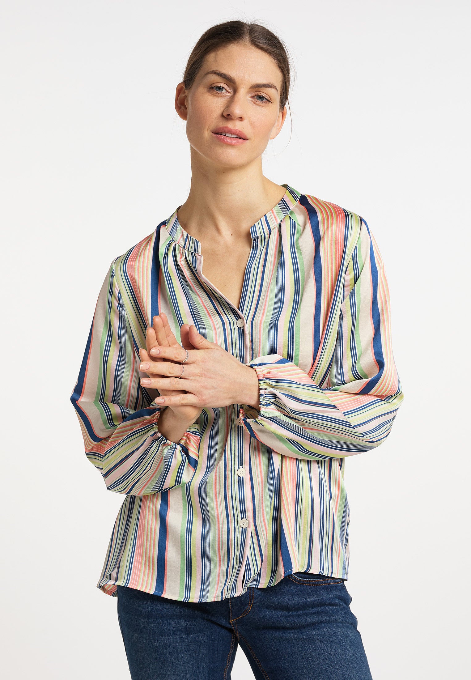 usha BLUE LABEL Damen gestreifte Bluse