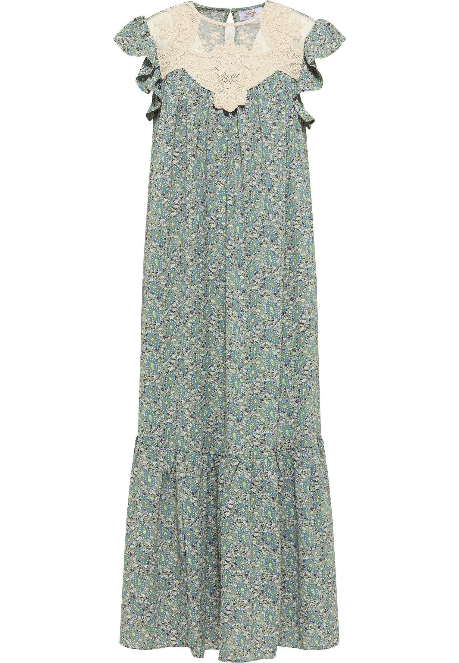 usha FESTIVAL Women's Maxi Dress With All Over Print