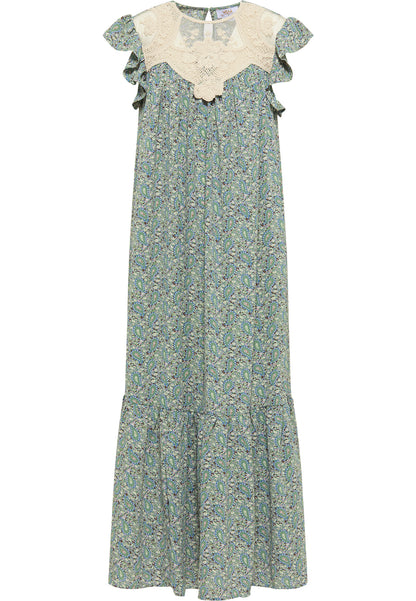 usha FESTIVAL Women's Maxi Dress With All Over Print