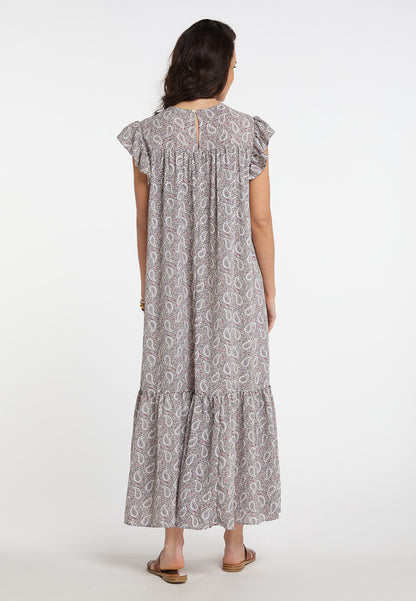 usha FESTIVAL Women's Maxi Dress With All Over Print
