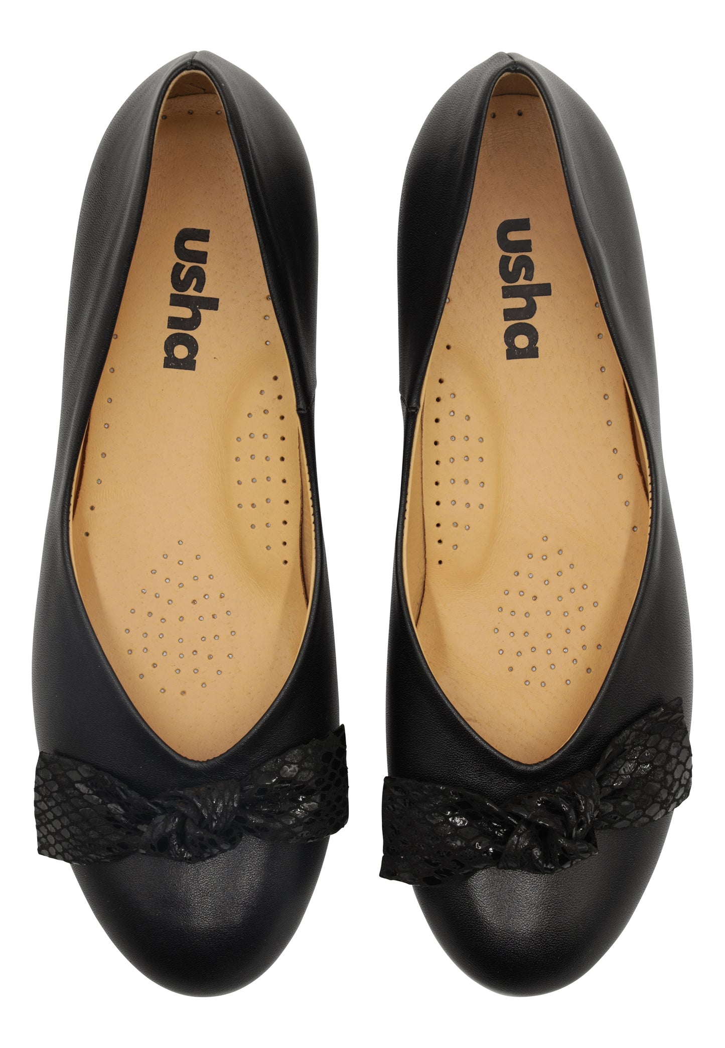 usha Kobiety Baleriny Skórzane