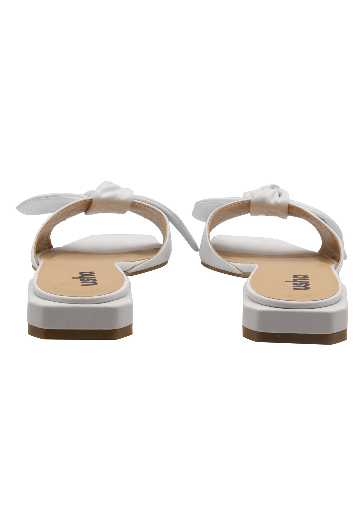 usha Kobiety skórzane sandały