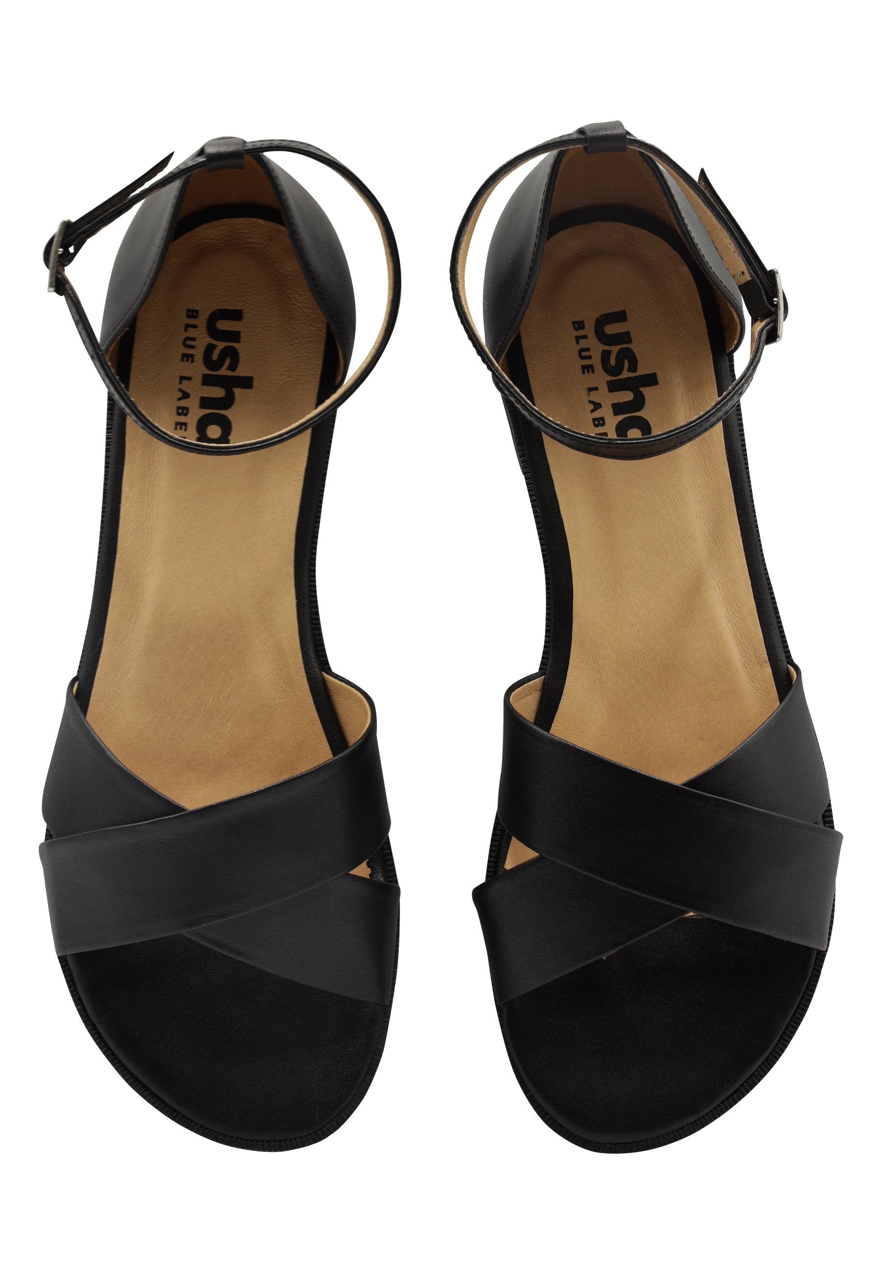usha BLUE LABEL Women's Leather Sandals