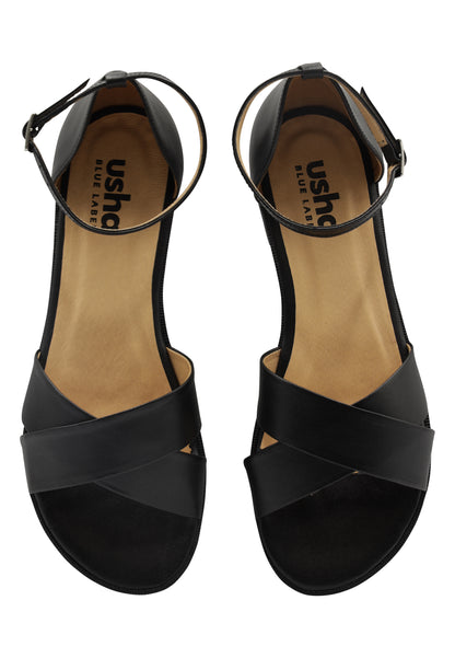 usha BLUE LABEL Women's Leather Sandals