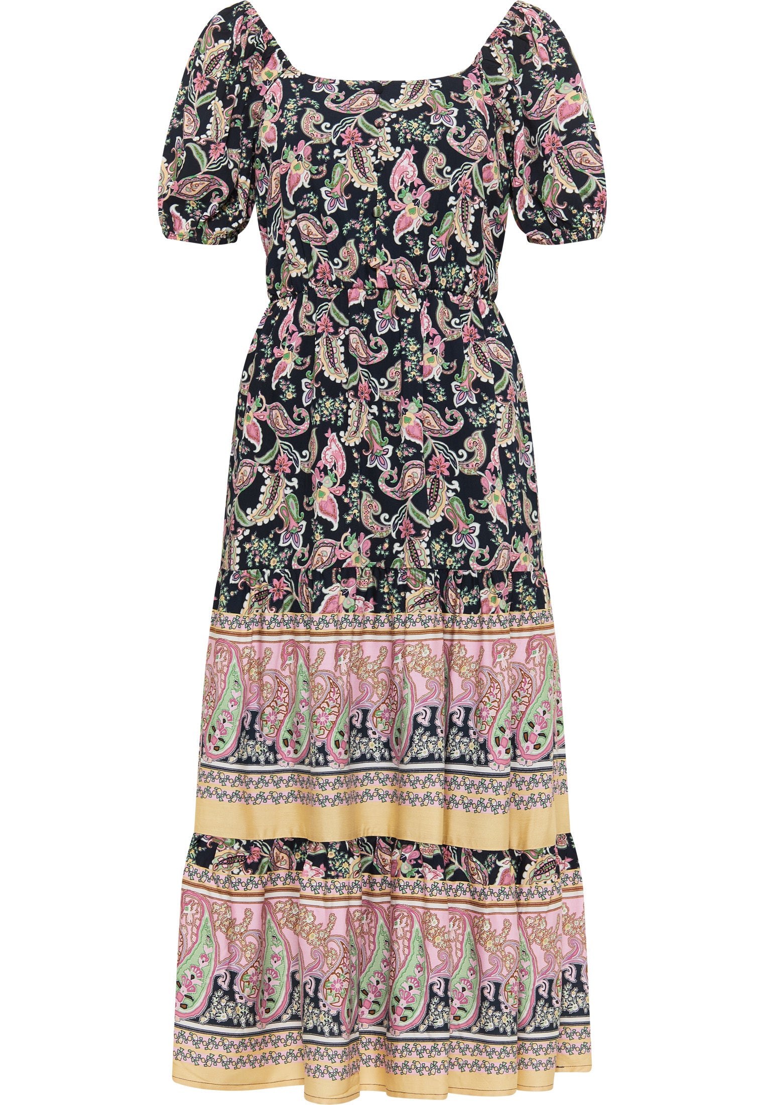 usha FESTIVAL Women's Paisley Print Midi Dress