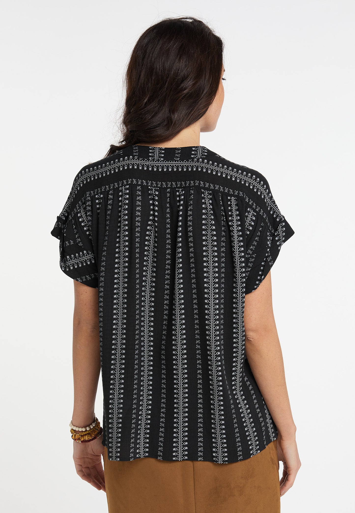 usha FESTIVAL Women's Short Sleeve Blouse