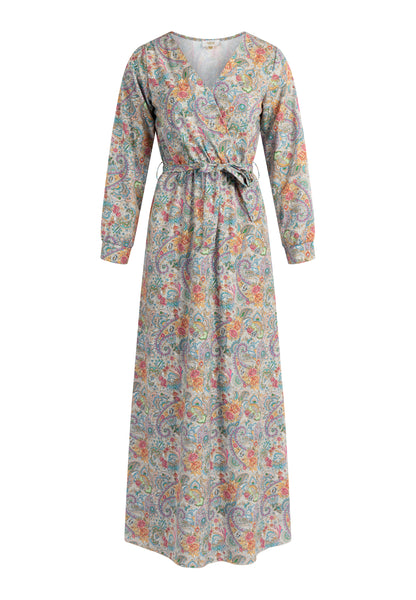 usha FESTIVAL Women's Paisley Print Maxi Dress