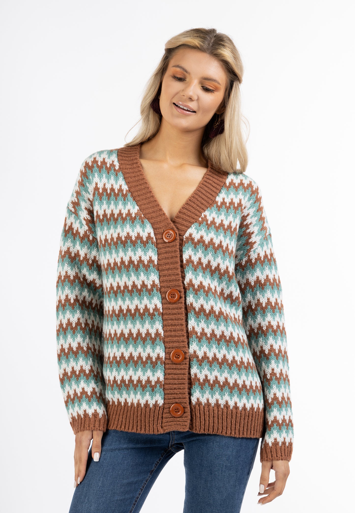 usha FESTIVAL Women's Cardigan With Button