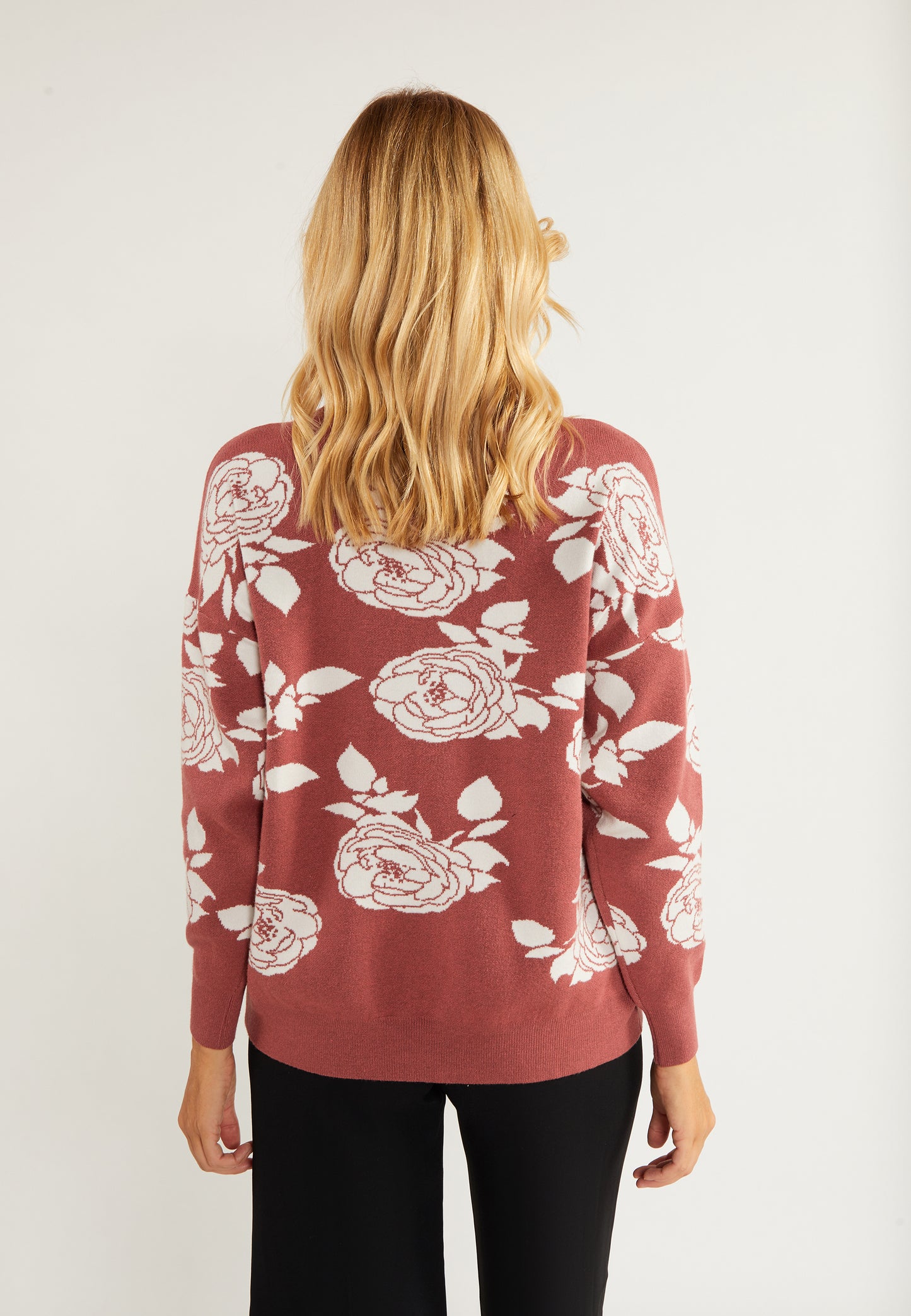 usha Women's Sweater With Pearl