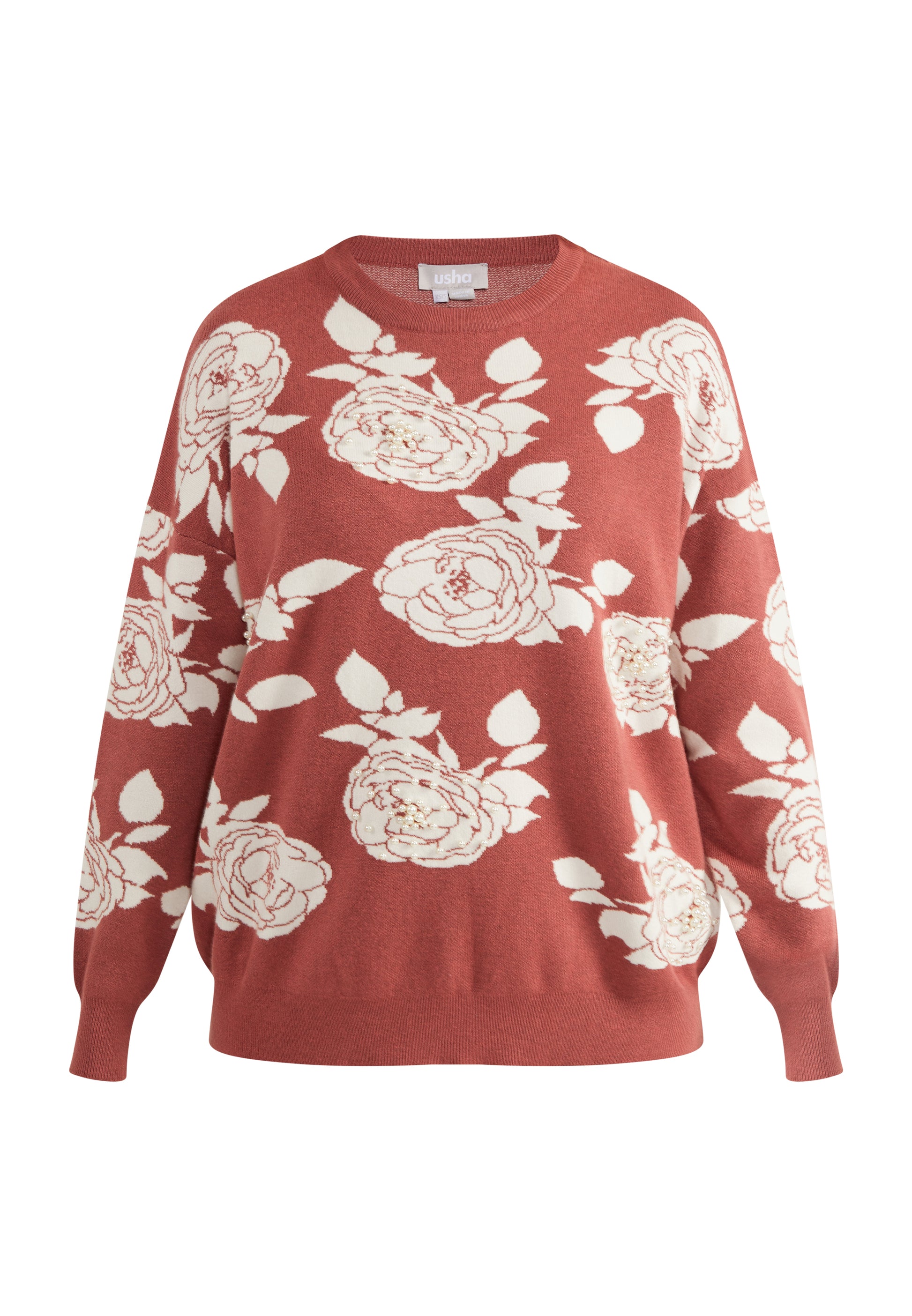 usha Women's Sweater With Pearl