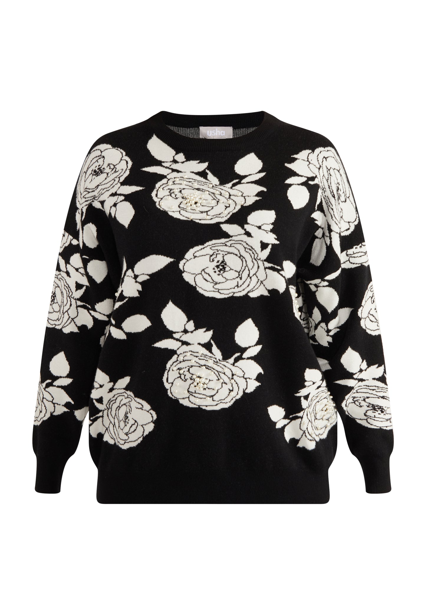 usha Women's Sweater With Pearl