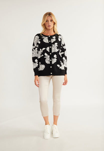 usha Damen Cardigan mit Perlen