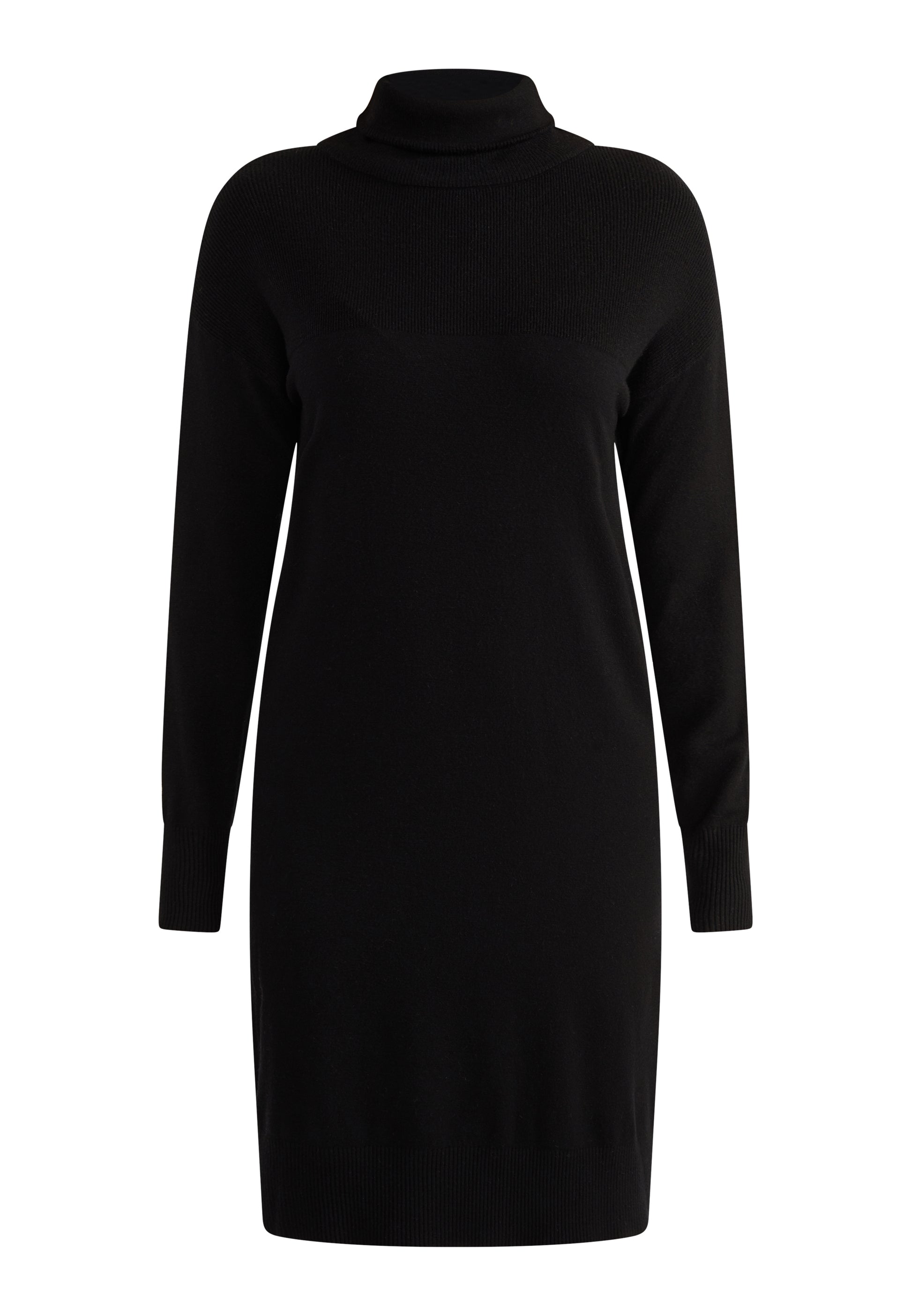 usha WHITE LABEL Women's Knit Long Sleeve Midi Dress
