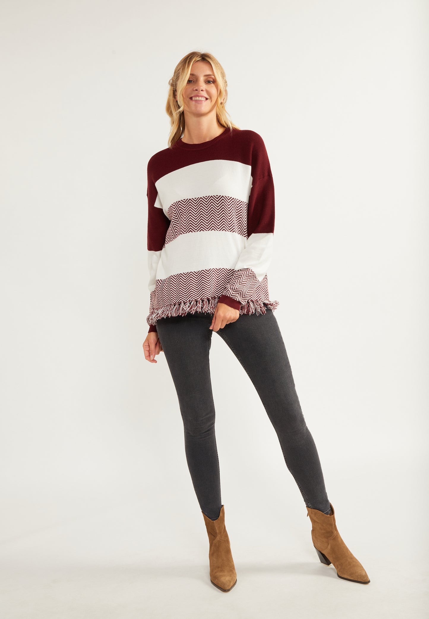 usha FESTIVAL Women's Oversize Knit Sweater