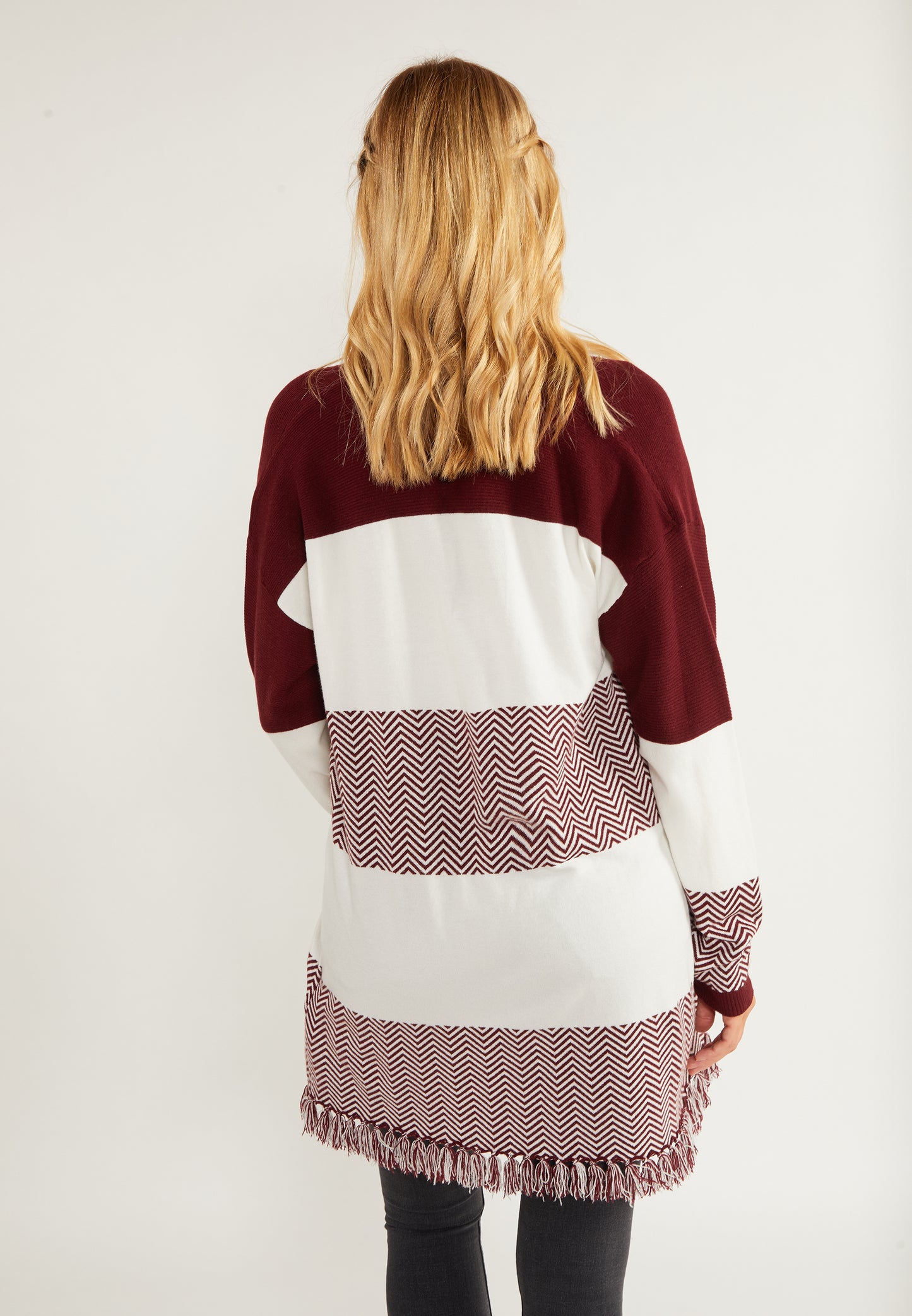 usha FESTIVAL Women's Open Knit Cardigan