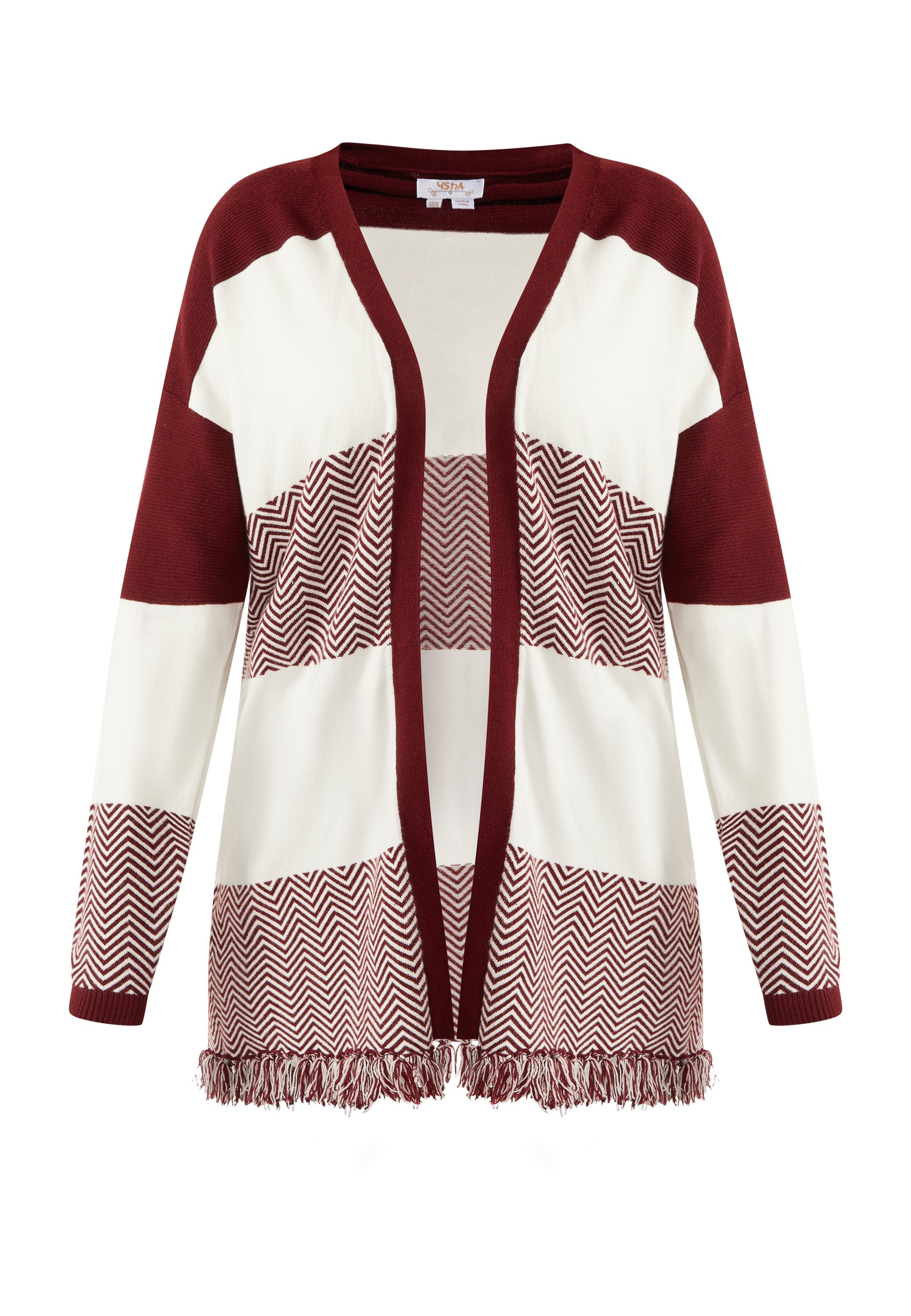 usha FESTIVAL Women's Open Knit Cardigan