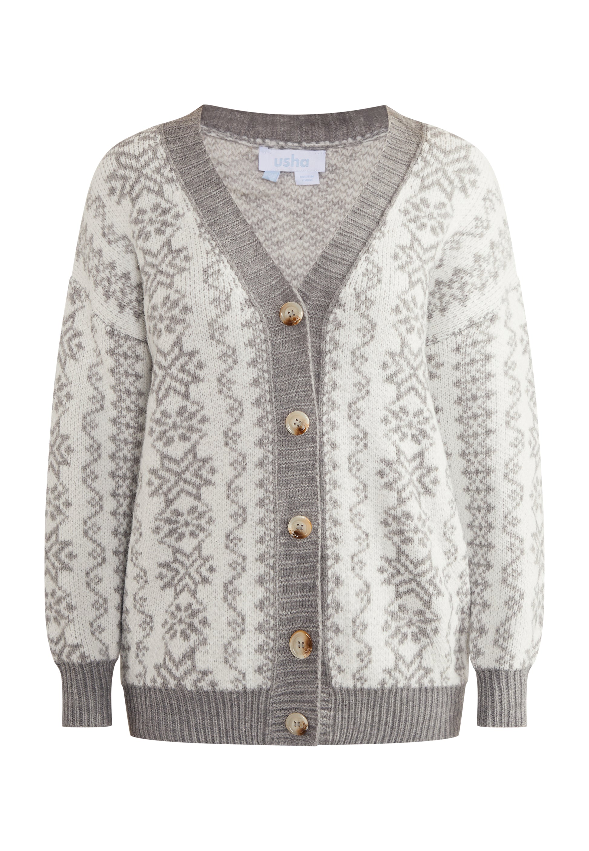 usha BLUE LABEL Women's Oversized Cardigan