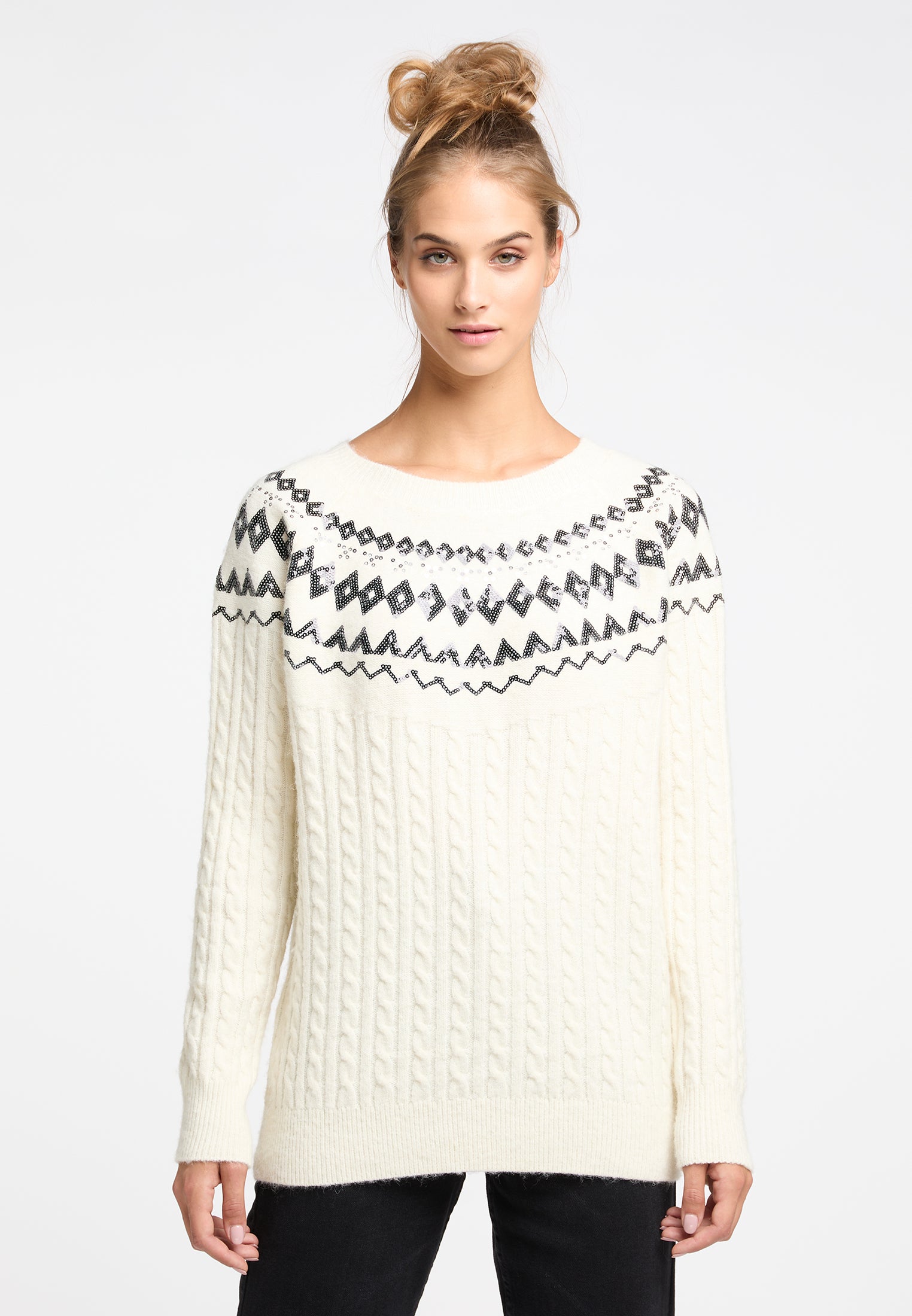 usha FESTIVAL Women's Knit Sweater