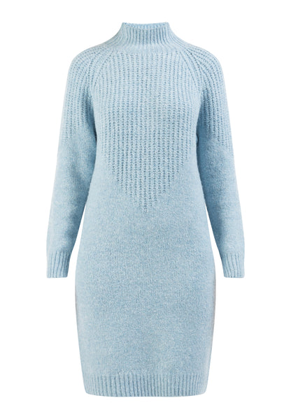 usha WHITE LABEL Women's Knit Long Sleeve Midi Dress