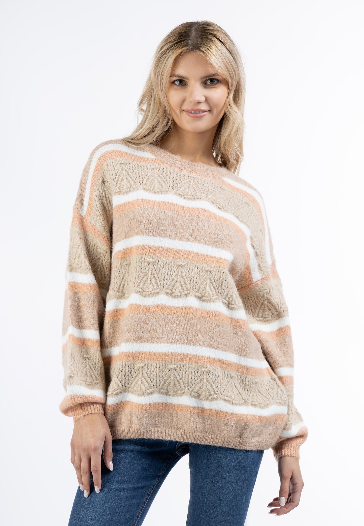 usha FESTIVAL Women's Oversize Knit Sweater