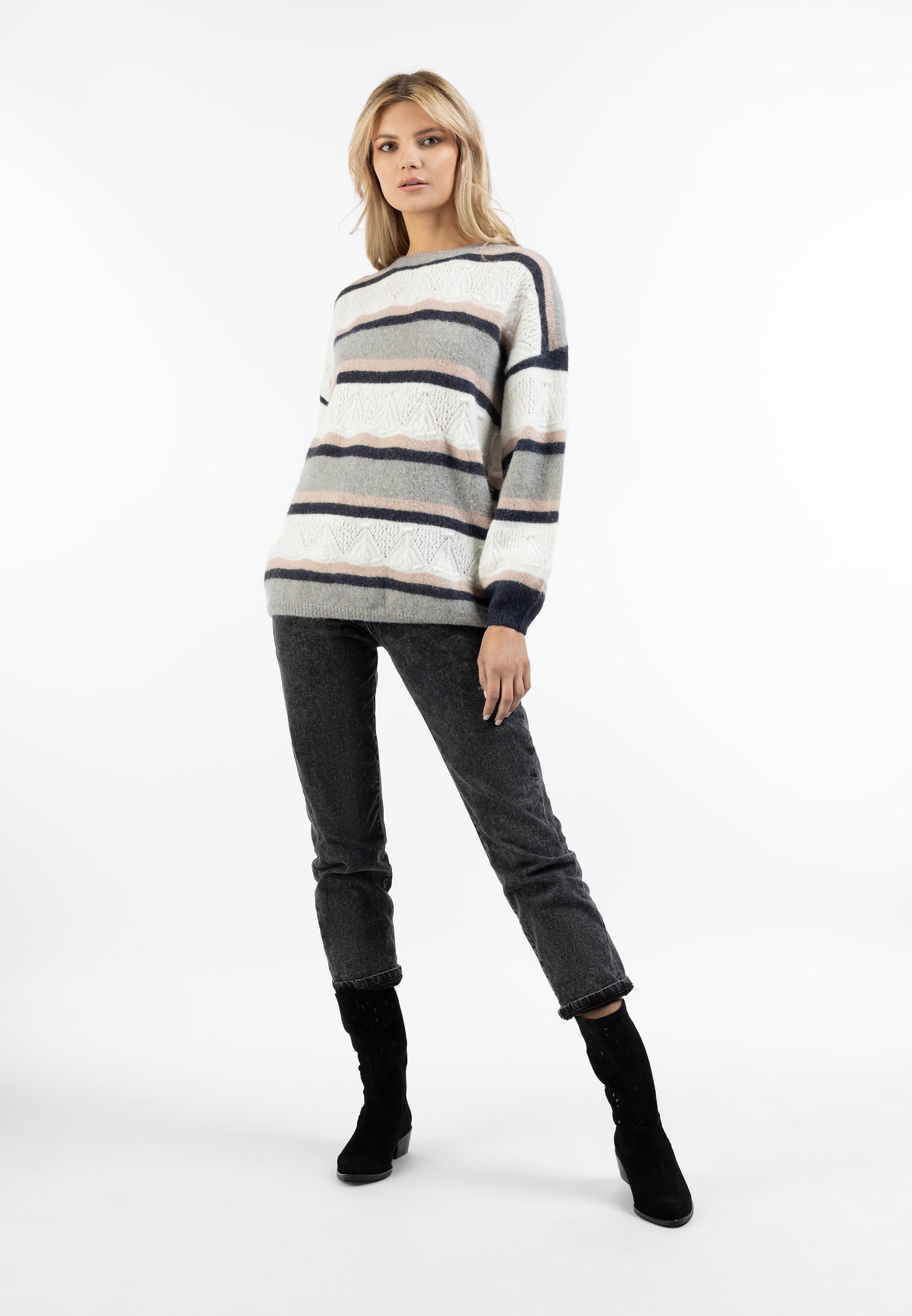 usha FESTIVAL Women's Oversize Knit Sweater