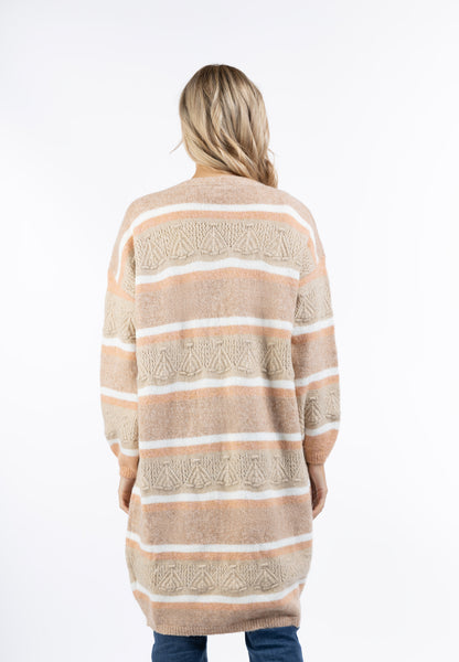 usha FESTIVAL Women's Knit Long Cardigan