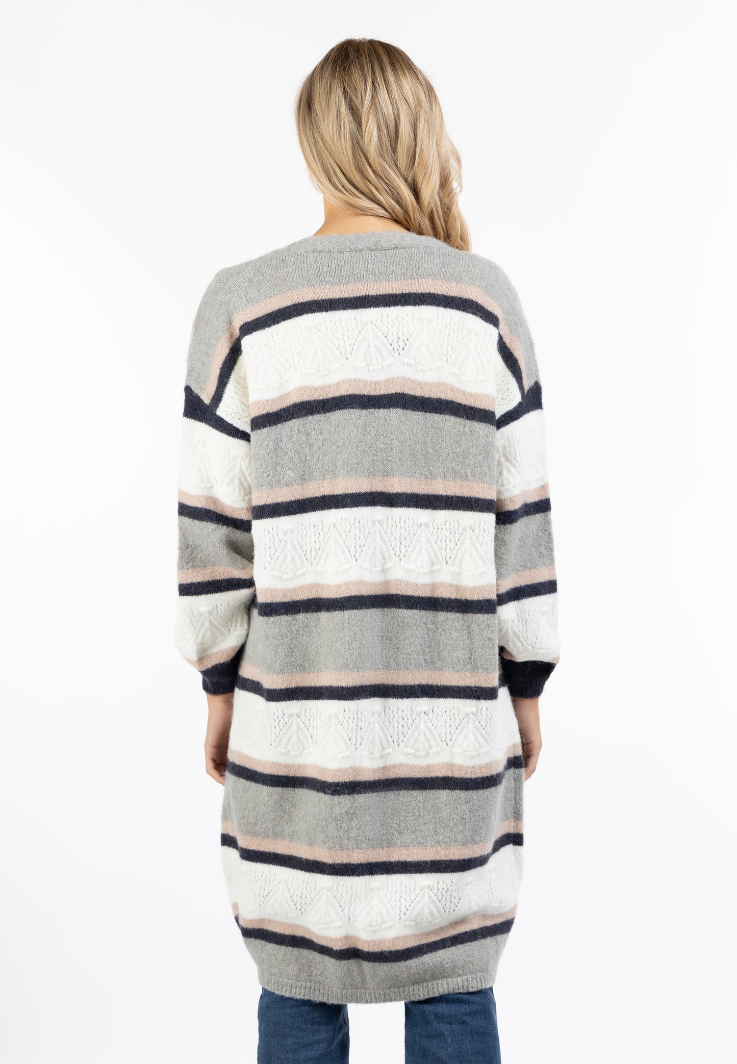 usha FESTIVAL Women's Knit Long Cardigan