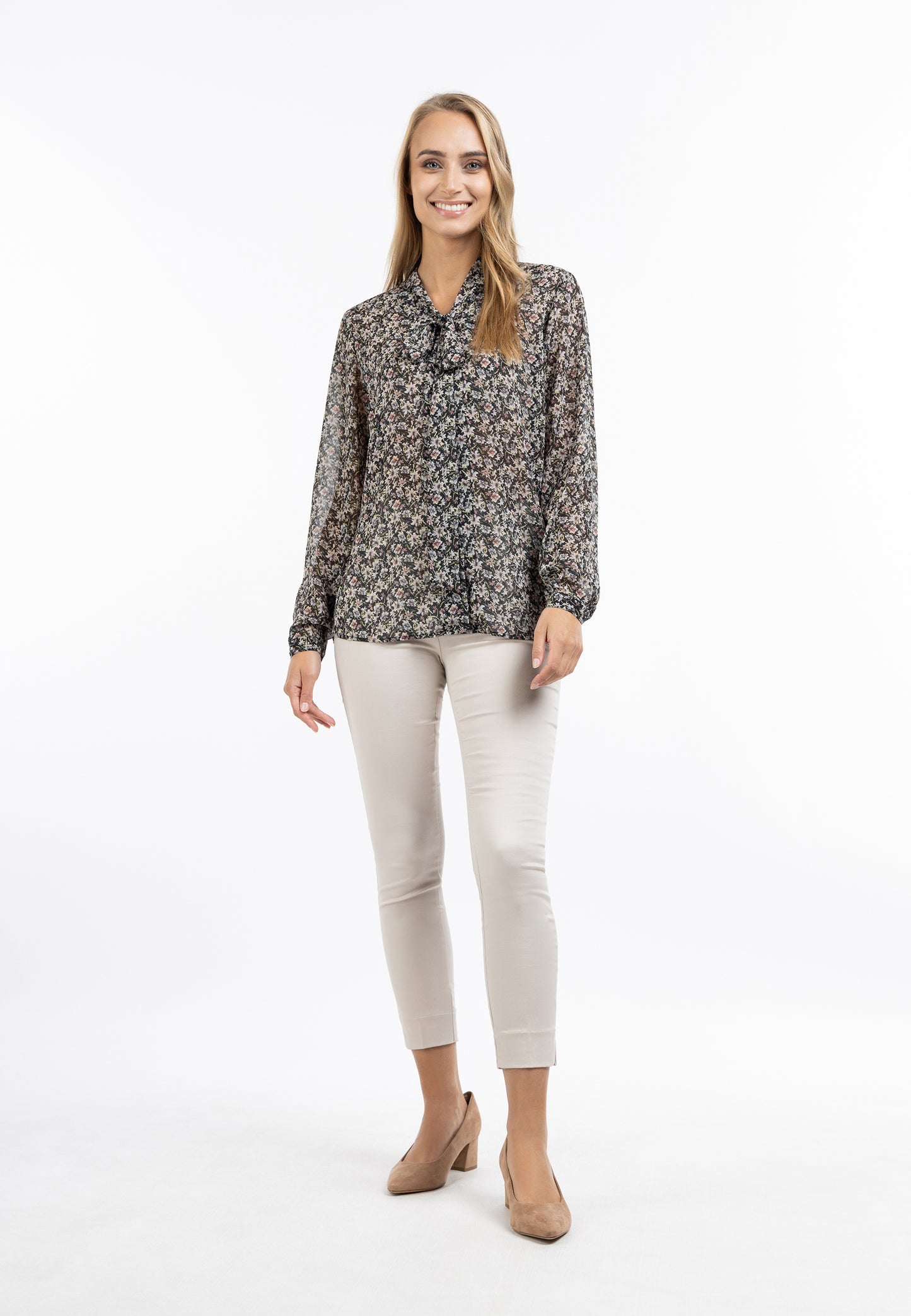 usha Women's Long Sleeve Blouse